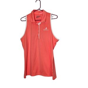Nike‎ Golf Tour Performance Sleeveless Polo Shirt Women's XL Coral